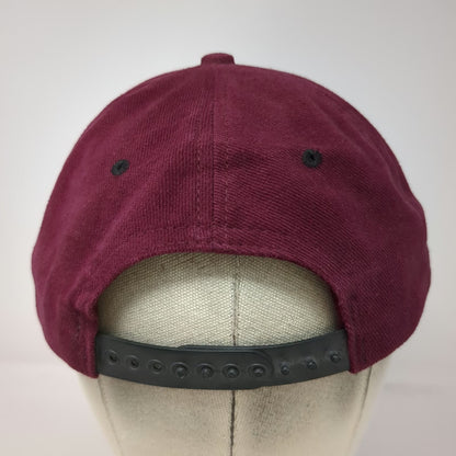 Fender Hat Red Black Snapback USA Made Music Guitar Logo Embroidered Vintage