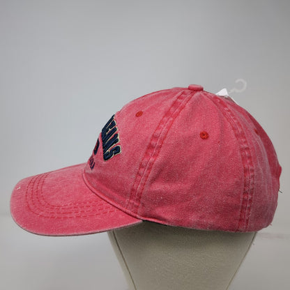 Lucky 7 Baseball Cap Red OSFM New Orleans Louisiana 1718 Strapback Cotton Hat