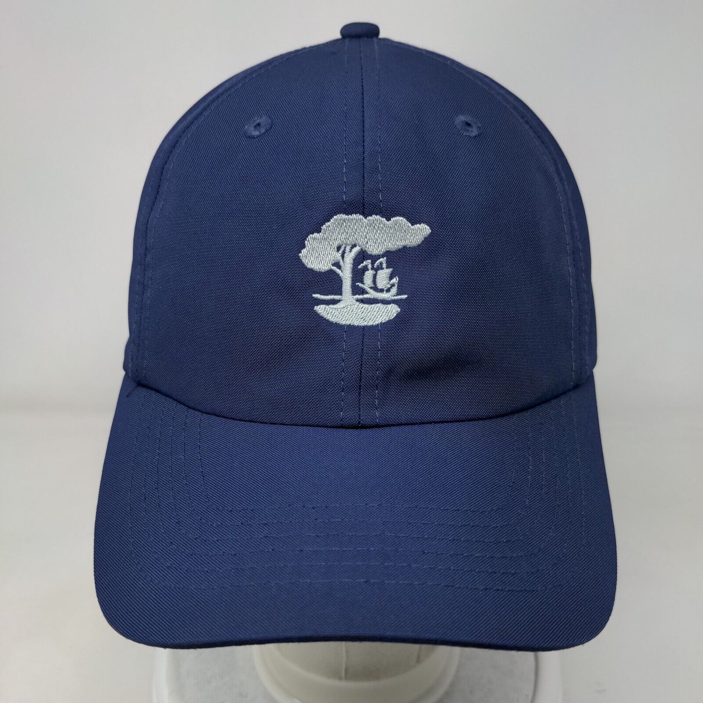 Imperial Coolcore Strapback Hat Blue OSFA Embroidered Tree 6 Panel
