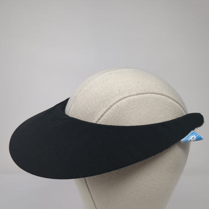 Paris Sun Visor Hat Black One Size Adjustable Clip-On Lightweight Blank
