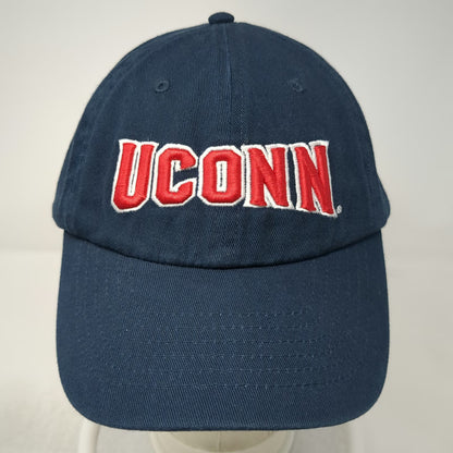 UConn Huskies NCAA Blue One Size Cap Adjustable Slideback Strap Embroidered Hat