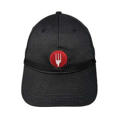 Chef Works Slideback Hat Black OSFA Embroidered Adjustable 6 Panel