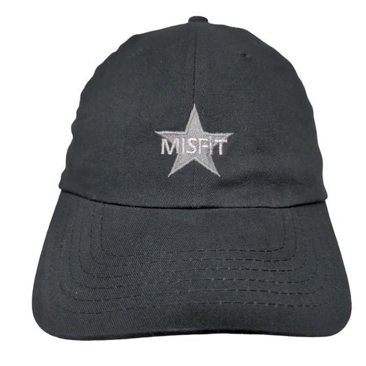 Big X Men's Slideback Hat Black Adjustable Embroidered Misfit Star Logo