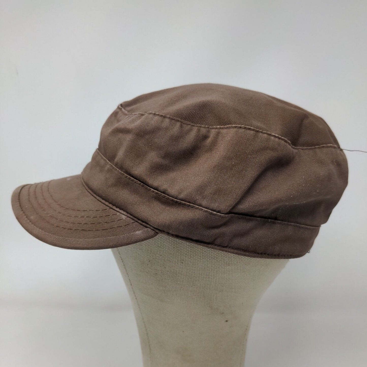 New Fashions of New York Women's Cadet Cap Brown Size XL 100% Cotton