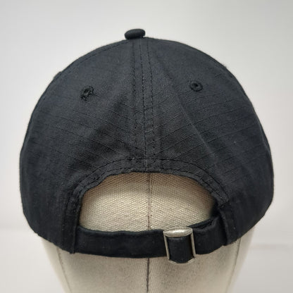 Pleasures Baseball Cap Black One Size Embroidered Logo Adjustable Strapback Hat