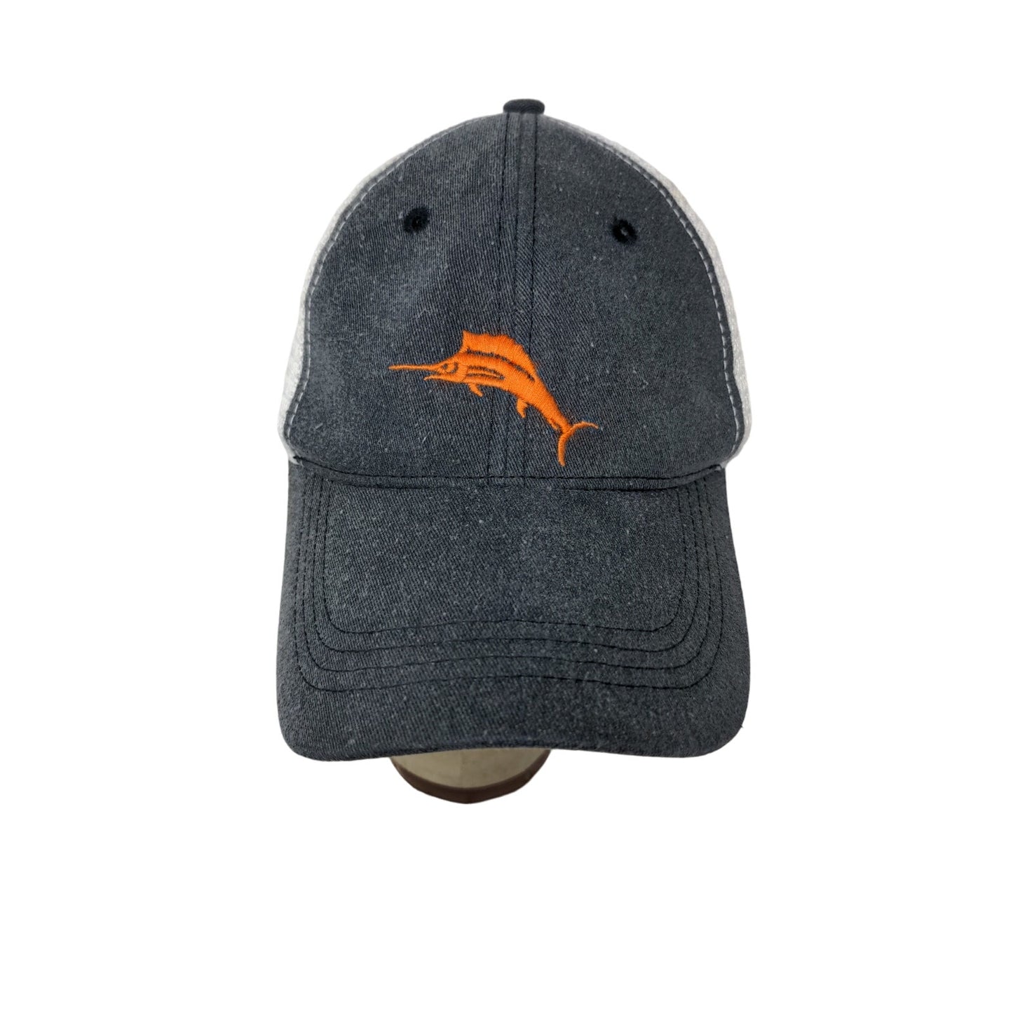 Tommy Bahama Slideback Mesh Back Hat Gray & White Embroidered Logo One Size
