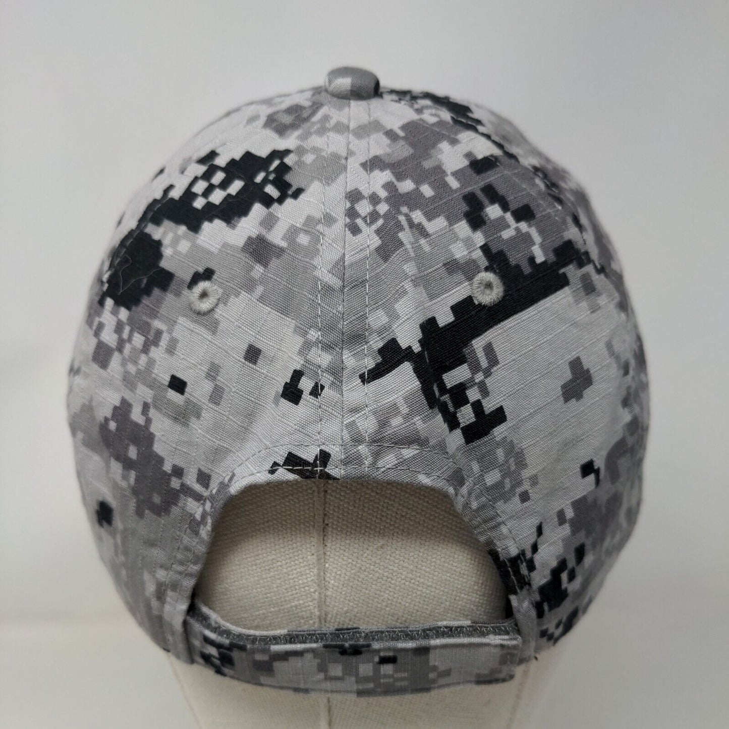 MUV Strapback Hat Gray Camoflage OSFA Adjustable Embroidered Port Authority