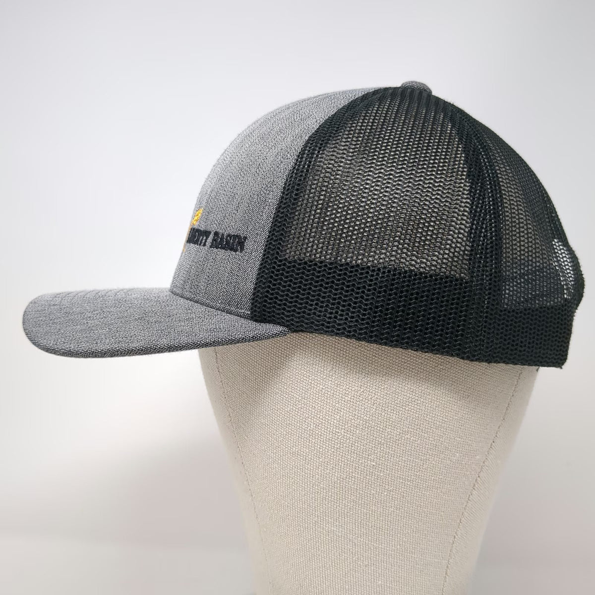 Pacific Headwear Trucker Hat Gray One Size Mesh Back Liberty Basin Snapback