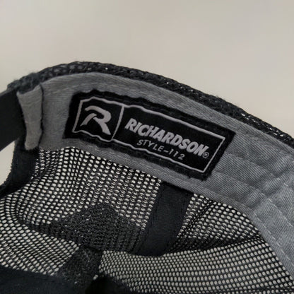 Deer Snapback Mesh Back Trucker Hat Gray One Size 6 Panel Richardson