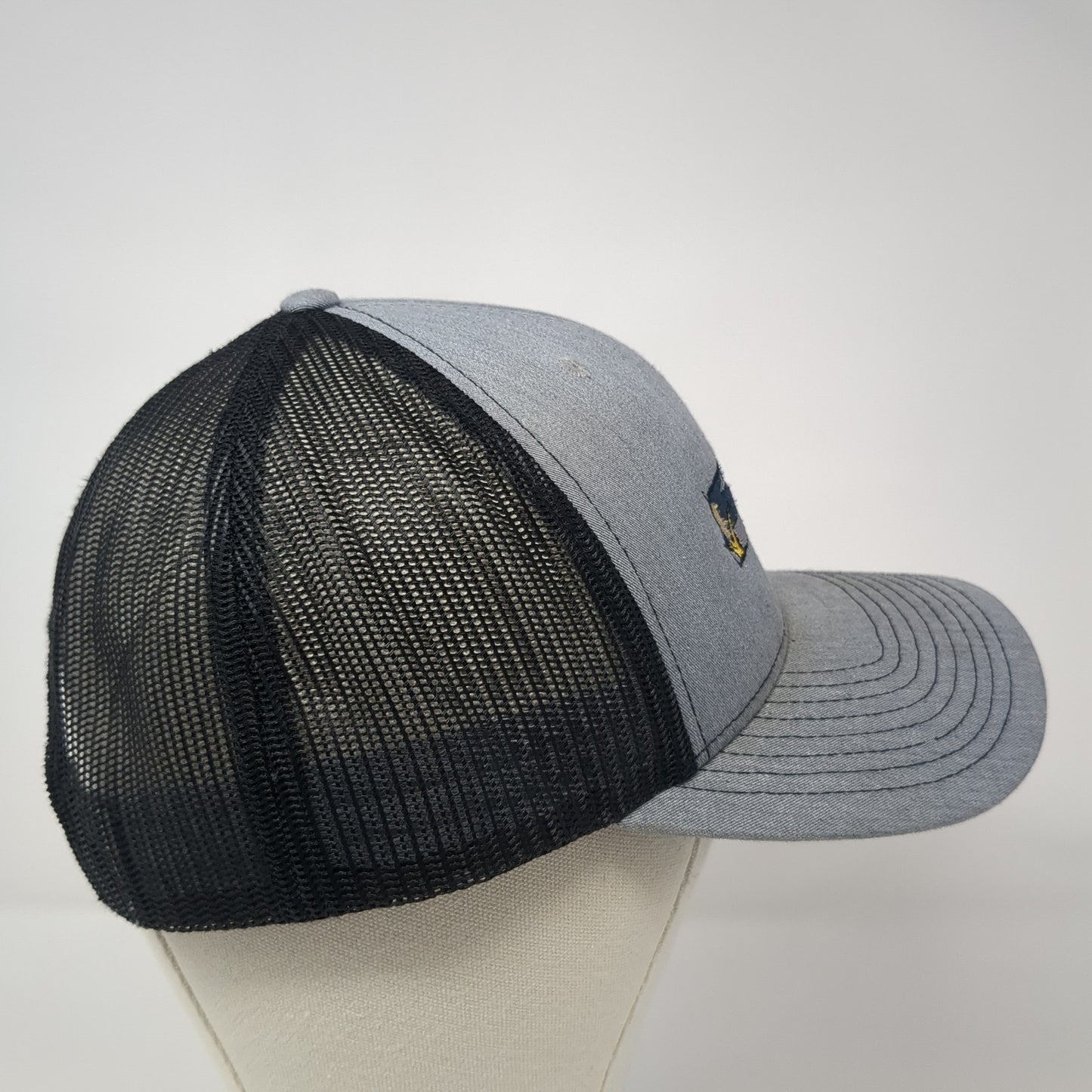 Silver Creek Snapback Trucker Hat Gray One Size Adjustable Mesh Back Richardson