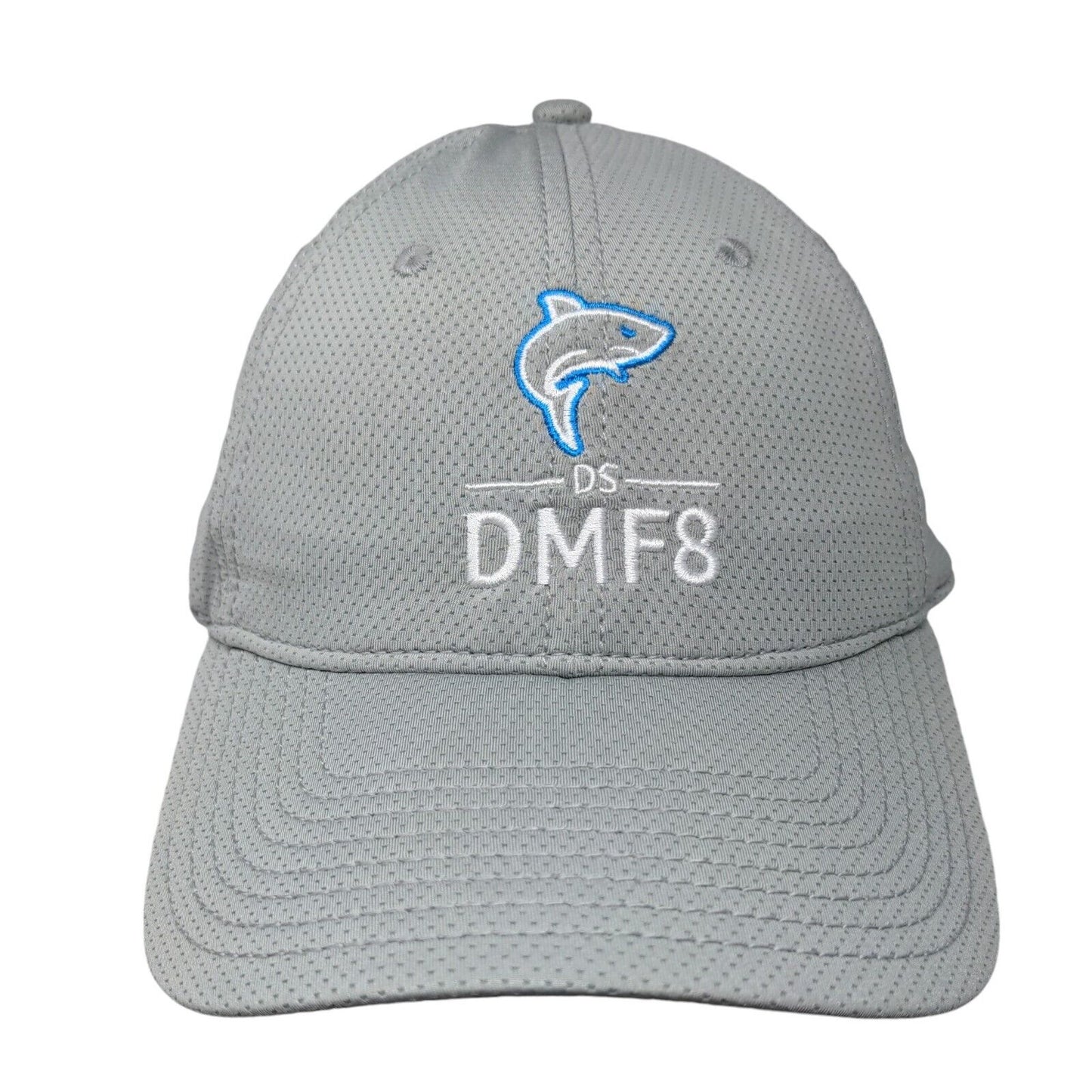 The Game Slideback Hat Gray OSFM Embroidered DS DMF8 Shark Logo Nylon Blend