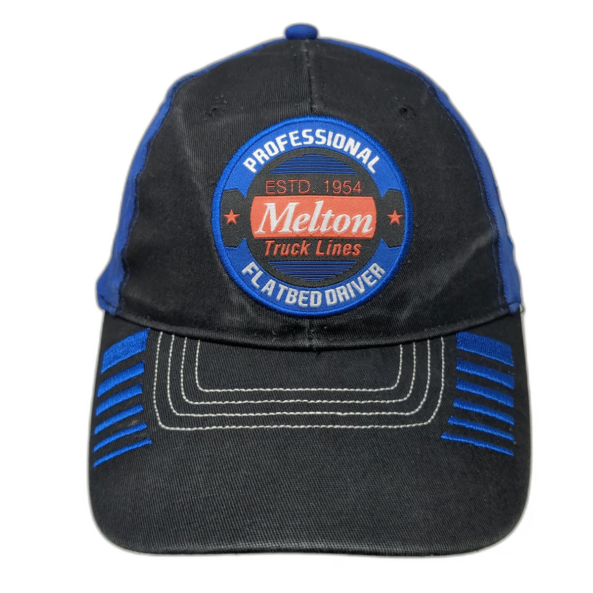 Melton Truck Lines Professional Flatbed Driver Baseball Cap Black Blue One Size
