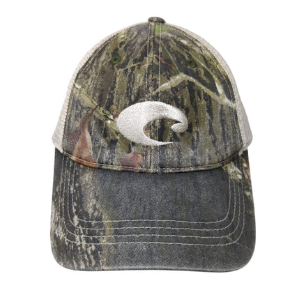 Costa Del Mar Strapback Hat Camouflage One Size Adjustable Embroidered Mesh Back