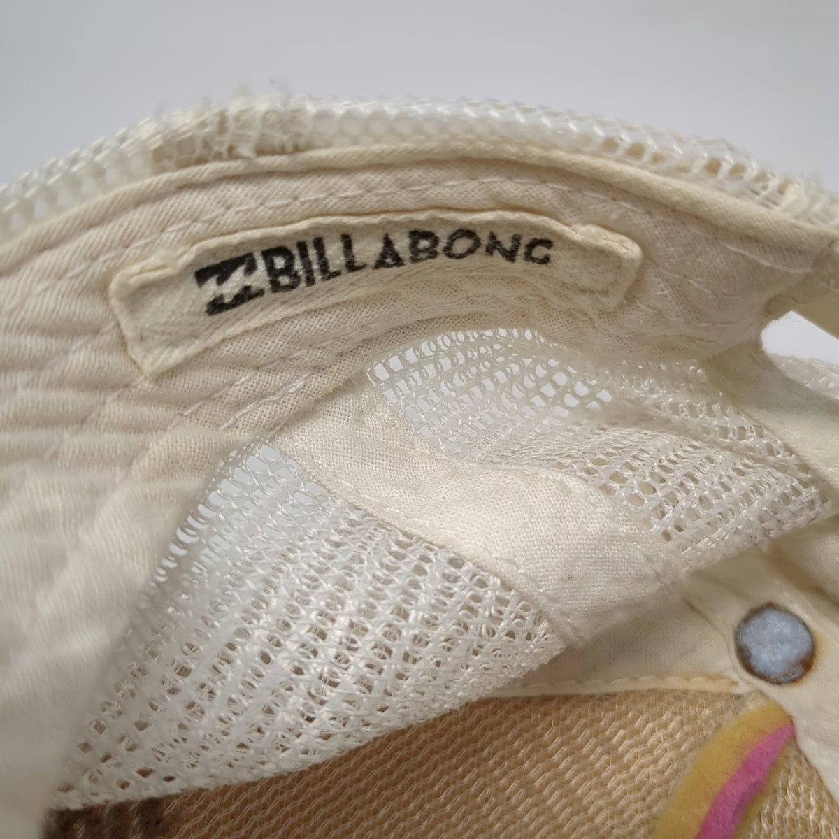 Billabong Trucker Hat Pink White One Size Mesh Snapback Surf Wave Logo Beach