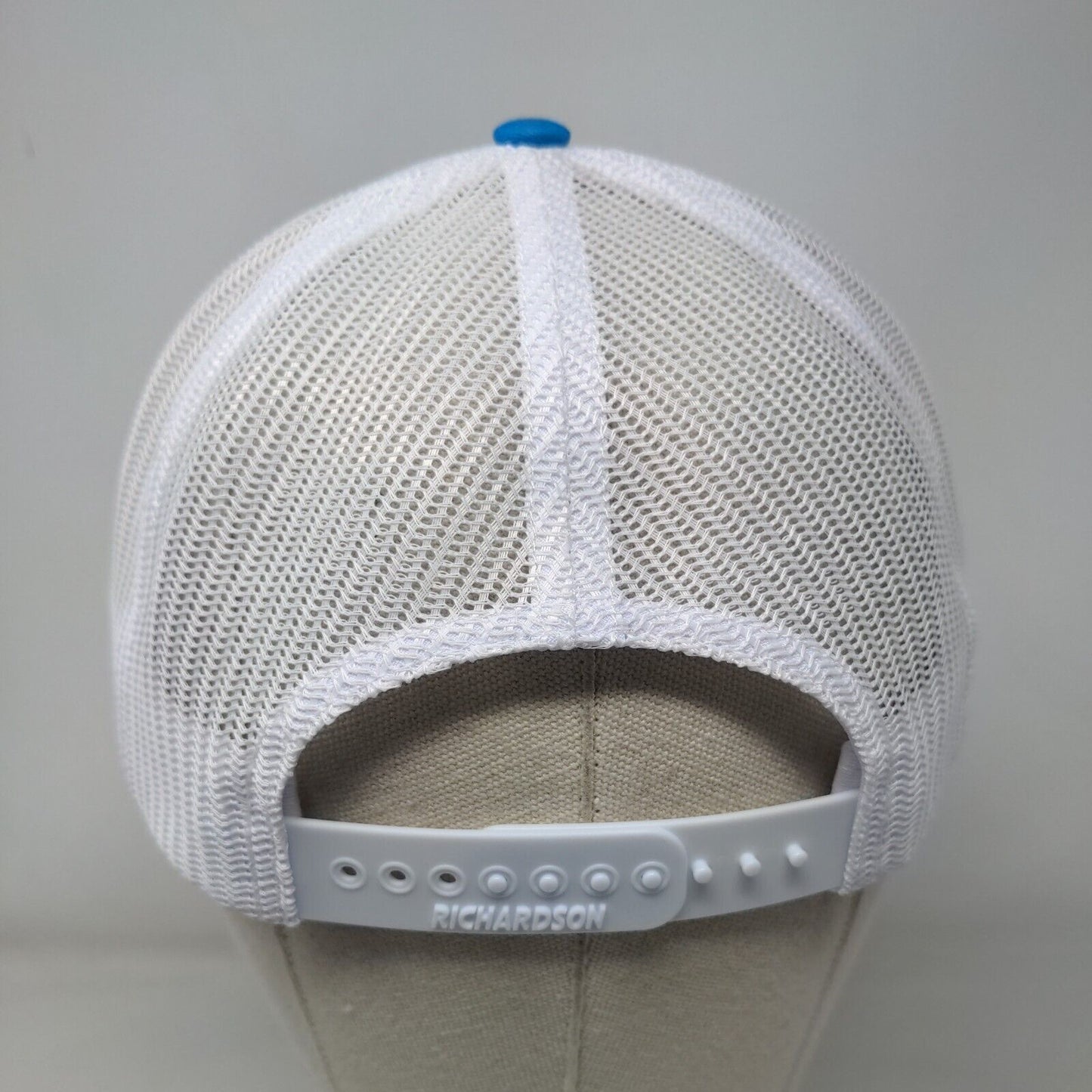 M43 Miles 2024 Snapback Mesh Back Trucker Hat Blue Adjustable Richardson
