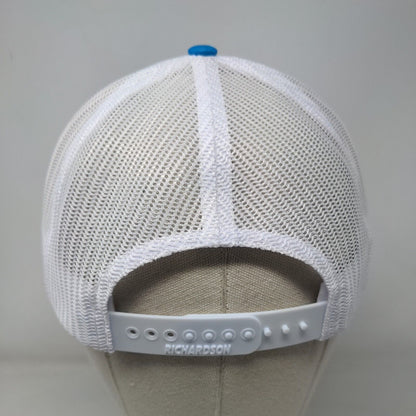 M43 Miles 2024 Snapback Mesh Back Trucker Hat Blue Adjustable Richardson