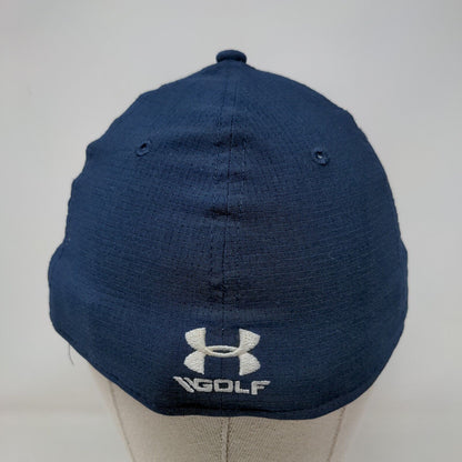 Under Armour Golf Fitted Hat Blue Medium/Large Embroidered Breathable