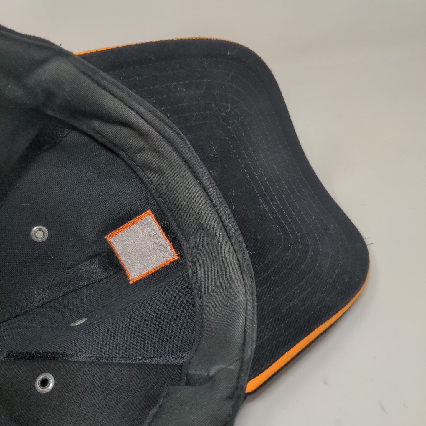 Orange Arrows Men's Slideback Hat Black OSFA Embroidered Logo 100% Cotton