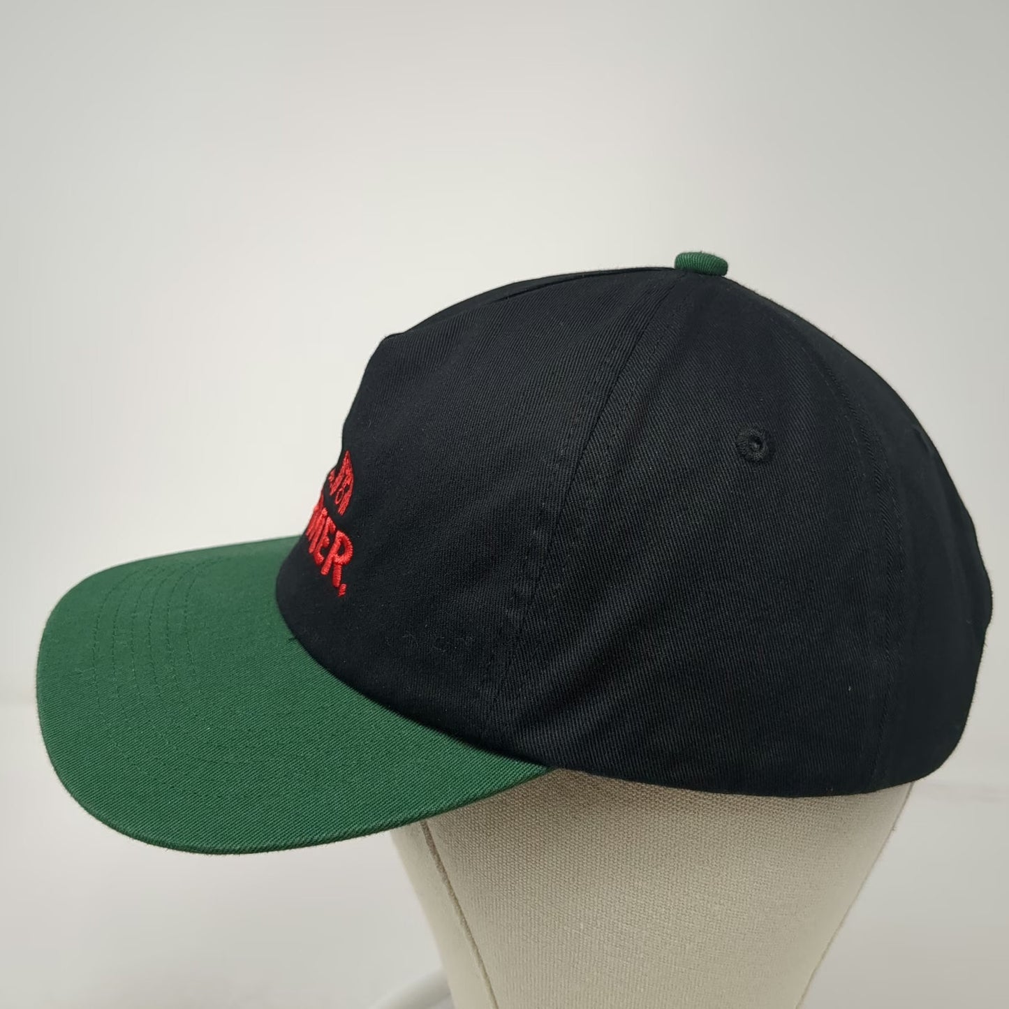 Former Baseball Cap Black Green One Size Graphic Embroidered Slideback Hat
