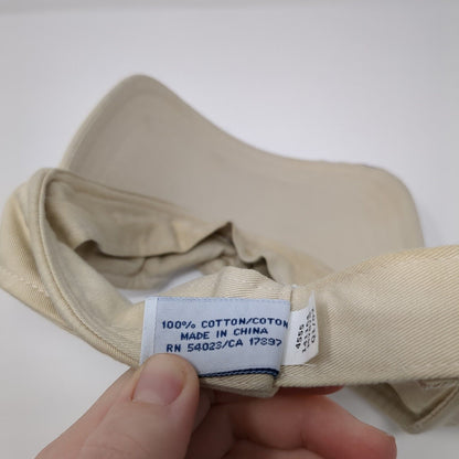 Old Navy N94 Strapback Sun Visor Hat Tan One Size Solid Adjustable