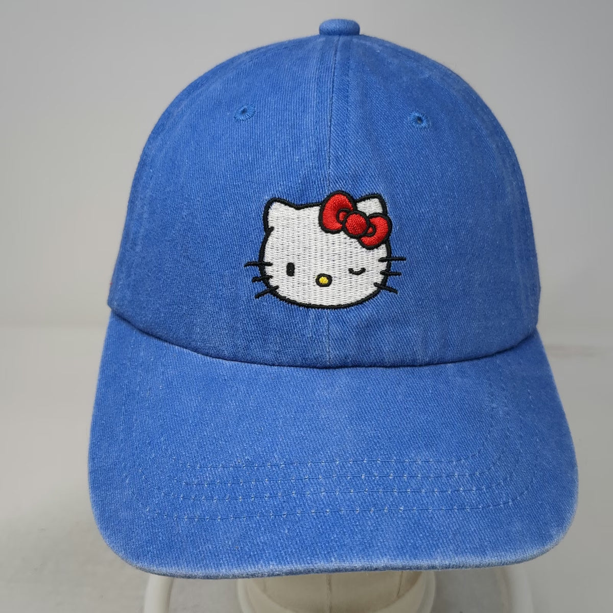 Aeropostale Snapback Blue One Size Hello Kitty Sanrio Embroidered Cotton Hat