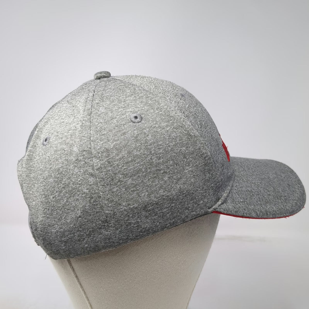 Sport-Tek Snapback Gray One Size United Oil Embroidery Sandwich Bill Hat