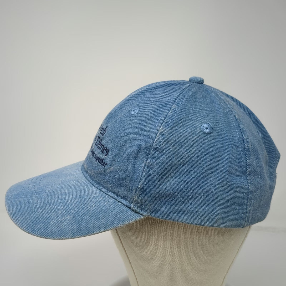 OTTO Baseball Cap Blue One Size Slideback Embroidered March of Dimes Logo Hat