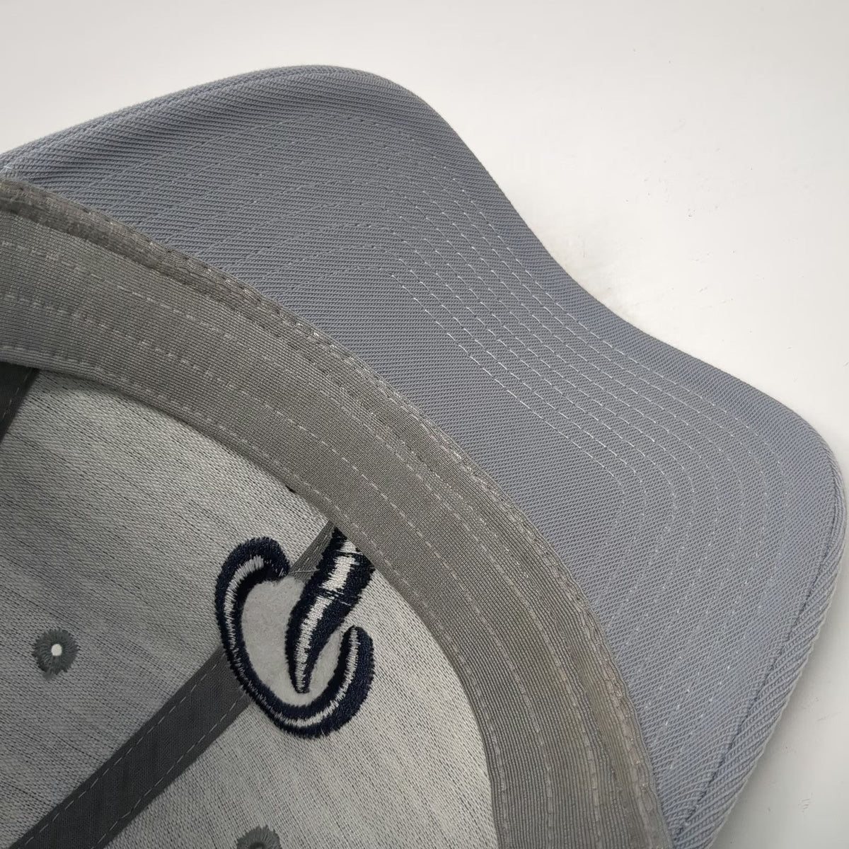 Legacy Baseball Cap Gray M Fitted Script P Embroidered Nylon Blend Stretch Hat