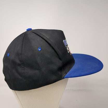 Nissun Trucker Black Blue One Size Permatex Racing Snapback Checkered Flag Hat
