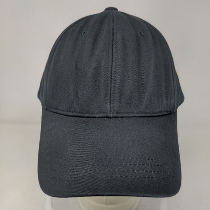 I Am Cap Slideback Hat Black XL Adjustable 6 Panel Solid Blank