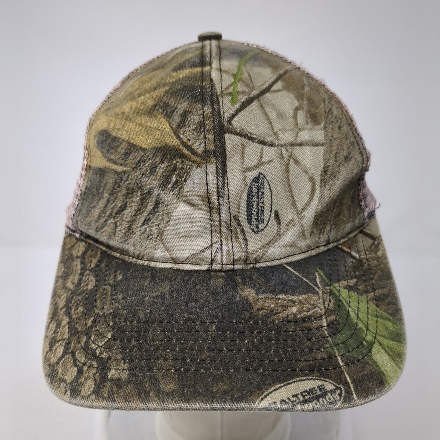 Realtree Strapback Trucker Hat Camo OS Adjustable Blank Whitewater Outdoors