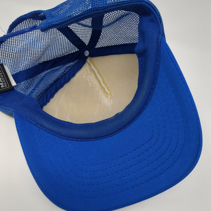 Lakes Snapback Mesh Back Trucker Hat Blue OSFM Colorblock Magic