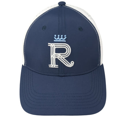 Royals Slideback Hat Blue One Size Adjustable Laser Cut Colorblock