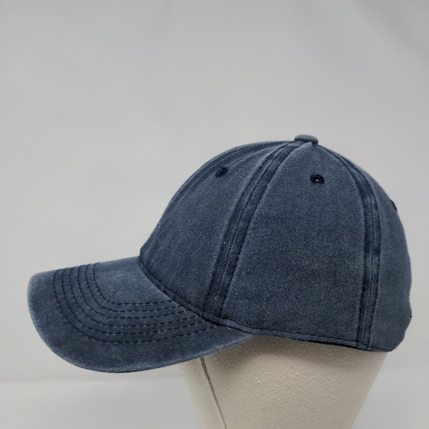 Unbranded Slideback Hat Blue OSFA Adjustable Blank 6 Panel Solid