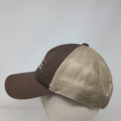 Southern Tire Mart Adult Strapback Trucker Hat Brown OS Mesh Back Outdoor Cap