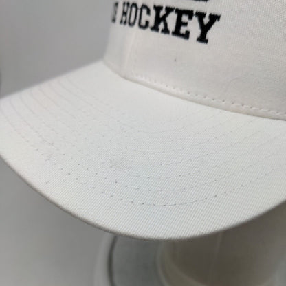 Port Authority Men's Fitted Hat S-M Embroidered MSU Ice Hockey Logo Cotton Blend