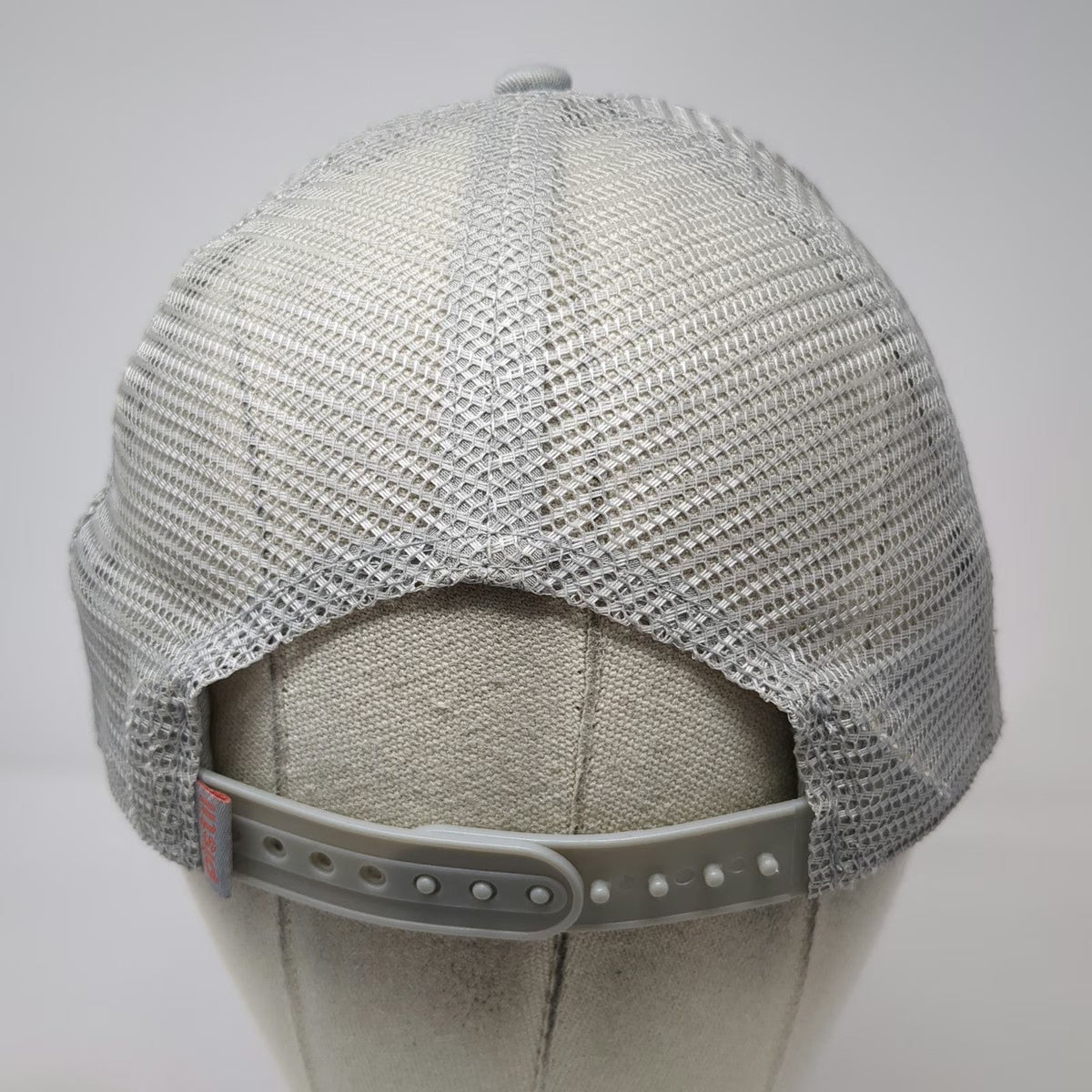 Pistil Trucker Hat Gray One Size Sunset Gradient Mesh Snapback Rope Brim Hat
