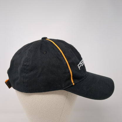 P90X3 Strapback Hat Black One Size Adjustable Embroidered 6 Panel Cotton