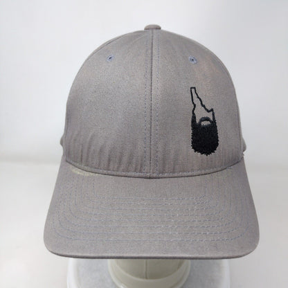 Idaho Beard Fitted Hat Gray L/XL Embroidered Flexfit Yupoong 6 Panel