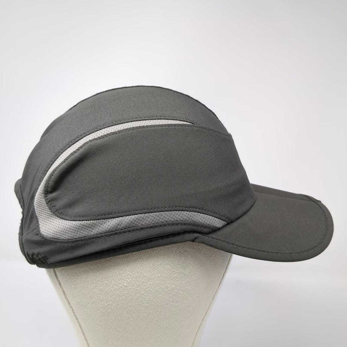 REI Baseball Cap Gray One Size Slideback Mesh Side Panels Outdoor Running Hat
