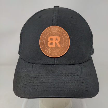 Black Rock Coffee Bar Snapback Mesh Back Trucker Hat Black One Size