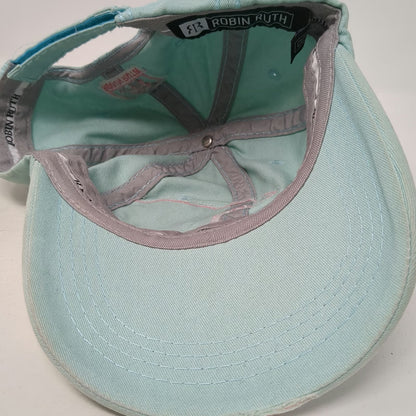 Robin Ruth Idaho Blue Baseball Cap One Size Bear Patch Distressed Strapback Hat