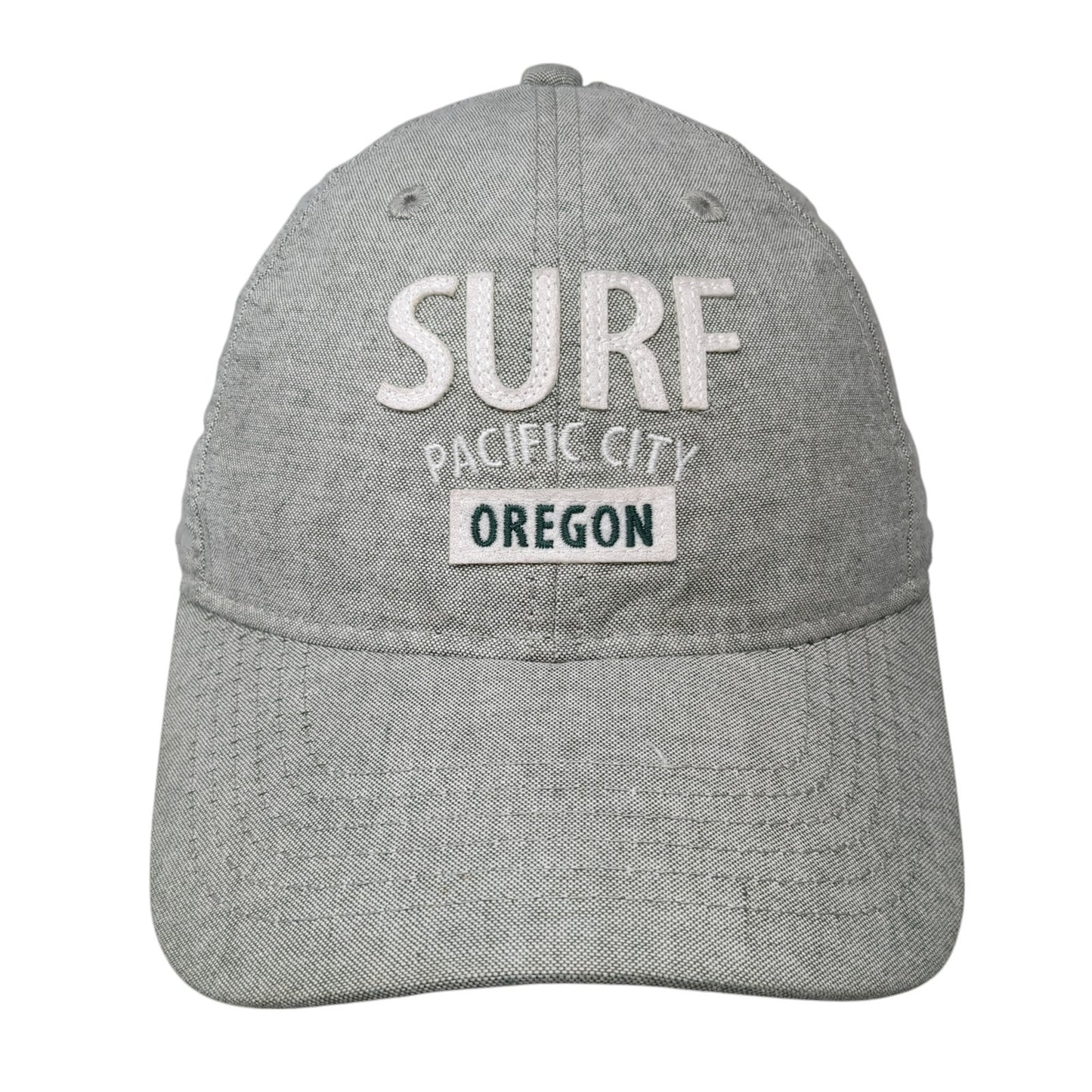 Surf Pacific City Oregon Slideback Hat Green One Size Adjustable Legacy