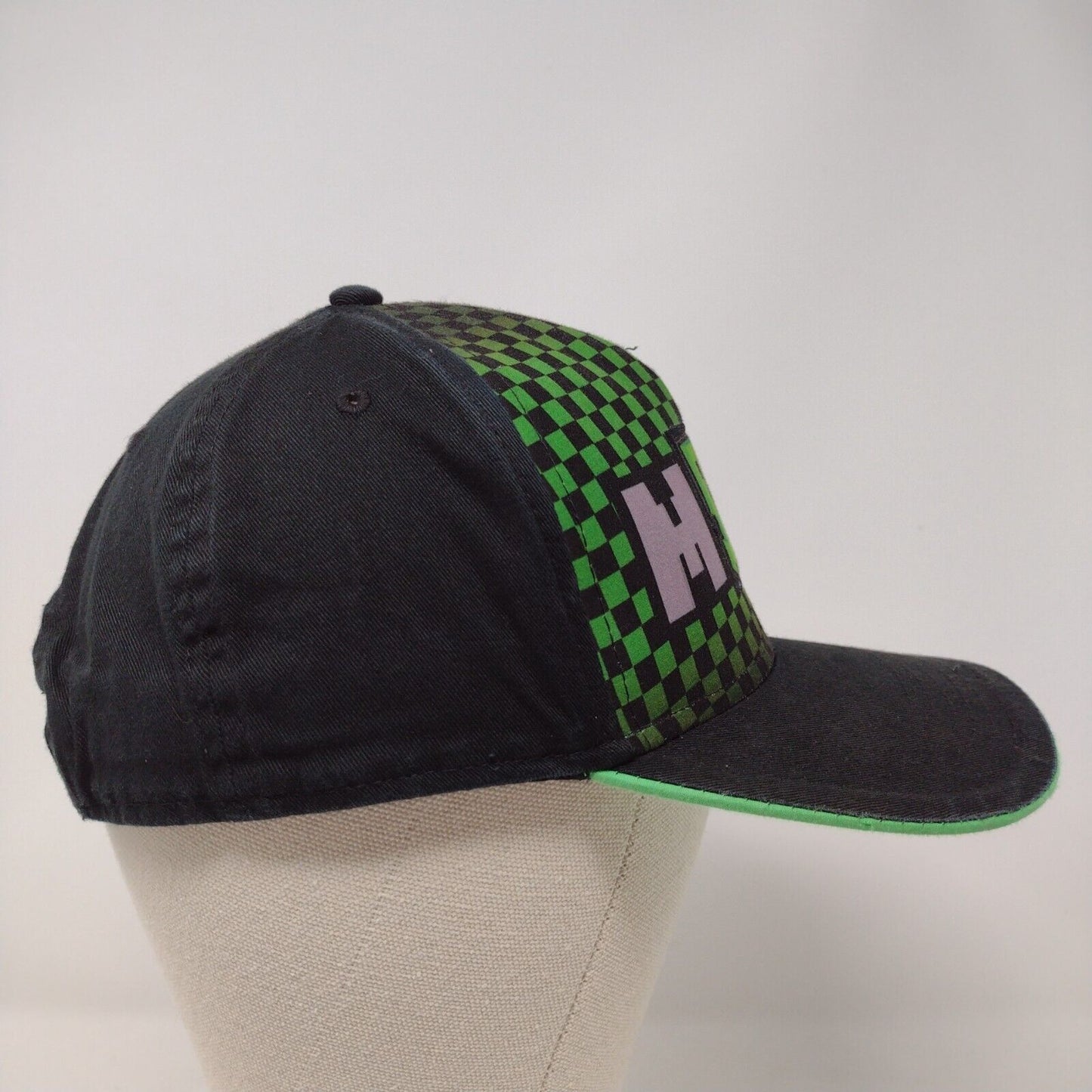 Minecraft Creeper Snapback Hat Multicolor Youth OSFM Adjustable Check