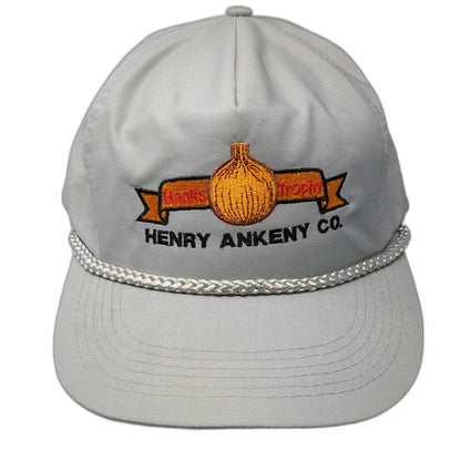 Mountaintop Marketing Trucker Gray Hat Henry Ankeny Co Strapback Rope Vintage