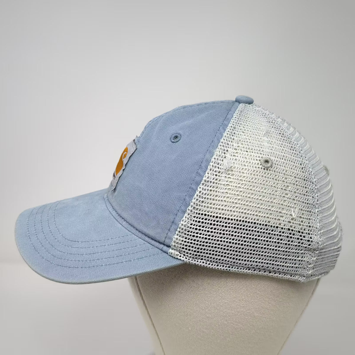 Carhartt Blue Trucker Hat One Size Snapback Mesh Back Embroidered Logo Patch