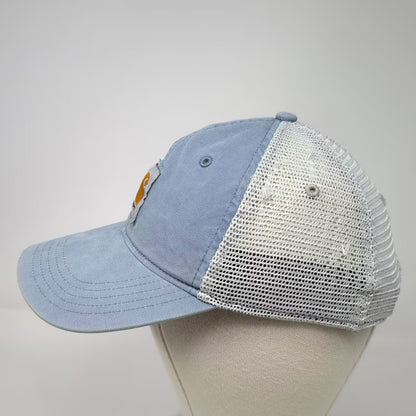 Carhartt Blue Trucker Hat One Size Snapback Mesh Back Embroidered Logo Patch