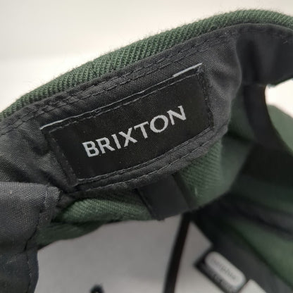 Brixton 5 Panel Gray Hat One Size Snapback Shield Patch Wool Blend MFG CO Cap