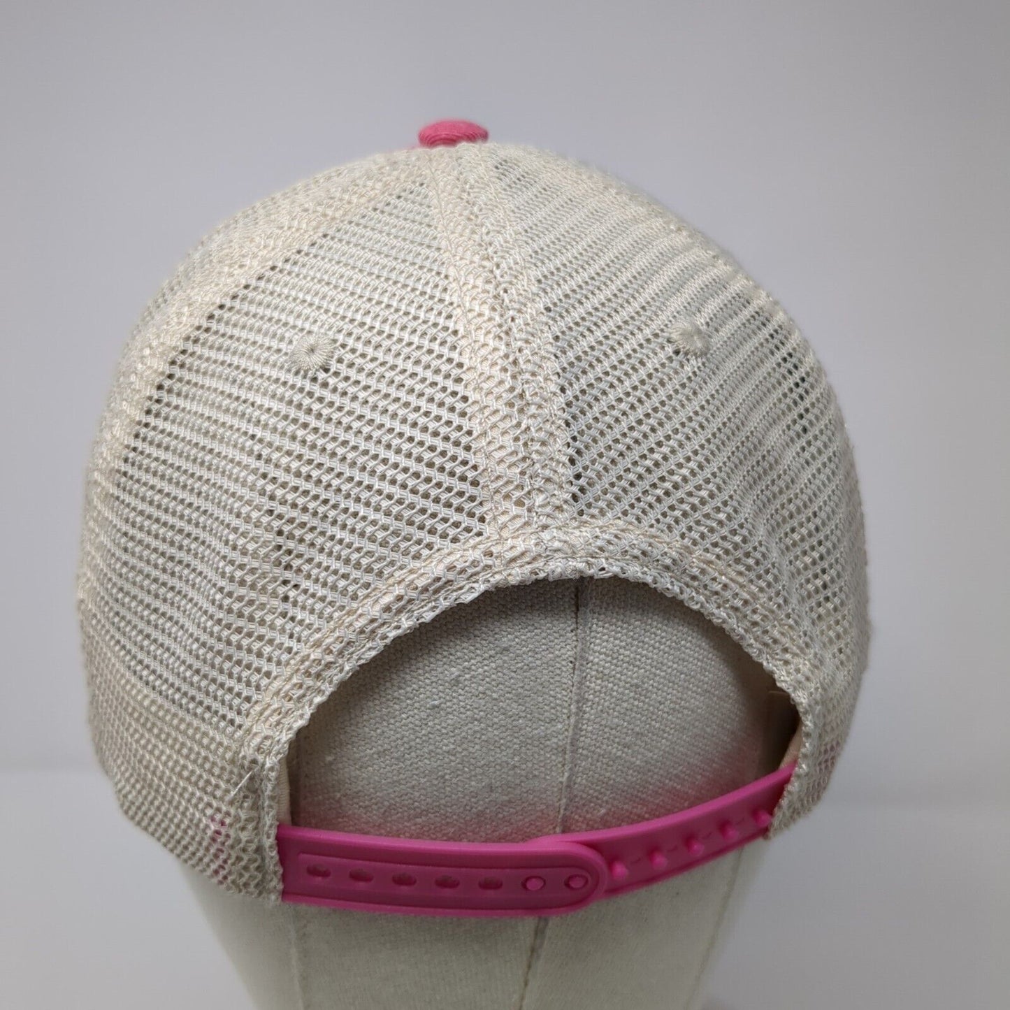 Hello Sunshine Snapbback Trucker Hat Pink One Size Adjustable Mesh Back Karma