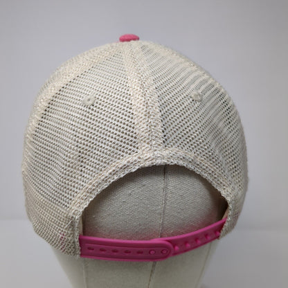 Hello Sunshine Snapbback Trucker Hat Pink One Size Adjustable Mesh Back Karma